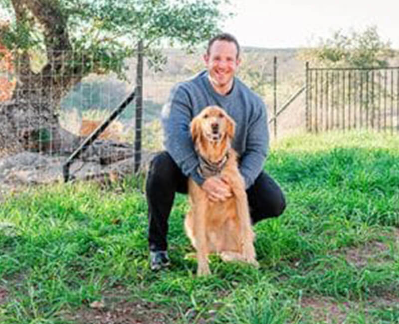 Vet doing a wellness exam on a little dog.