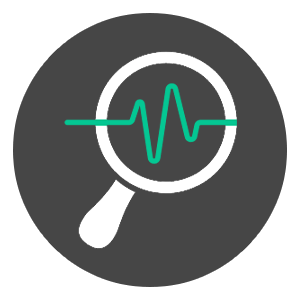 Icon representing veterinary diagnostic and health monitoring services at Animal Hospital of Parkland.